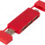 Двойной USB 2.0-хаб «Mulan» красный