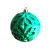Новогодний ёлочный шар «Рельеф» зеленый