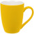 Кружка Good Morning с покрытием софт-тач, серая желтый