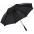 Зонт-трость «Colorline» с цветными спицами и куполом из переработанного пластика черный/синий
