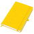 Бизнес-блокнот "Justy", 130*210 мм, лазурный, твердая обложка,  резинка 7 мм, блок-линейка, тиснение желтый