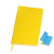 Бизнес-блокнот "Funky" А5, синий, серый форзац, мягкая обложка, в линейку  желтый, голубой