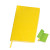 Бизнес-блокнот  "Funky" А5, с цветным  форзацем, мягкая обложка,  в линейку желтый, зеленый
