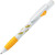 ALLEGRA, ручка шариковая, желтый/белый, пластик белый, желтый