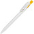 Ручка шариковая TWIN LX, пластик белый, ярко-желтый