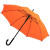 Зонт-трость Standard, белый с серебристым внутри оранжевый
