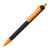 Ручка шариковая FORTE SOFT BLACK, покрытие soft touch черный, оранжевый