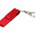 USB 2.0- флешка на 64 Гб с поворотным механизмом и дополнительным разъемом Micro USB красный