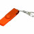 USB 2.0- флешка на 64 Гб с поворотным механизмом и дополнительным разъемом Micro USB оранжевый