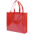 Ламинированная сумка для покупок красный