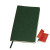 Бизнес-блокнот "Funky" А5, синий, серый форзац, мягкая обложка, в линейку  зеленый, красный