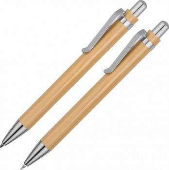 Набор «Bamboo»: шариковая ручка и механический карандаш