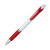 Ручка пластиковая шариковая «Turbo» белый/красный