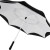 Зонт-трость «Yoon» с обратным сложением белый/черный