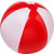 Пляжный мяч «Bora» красный/белый