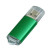 USB 3.0- флешка на 128 Гб с прозрачным колпачком зеленый