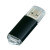 USB 3.0- флешка на 128 Гб с прозрачным колпачком черный