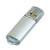 USB 3.0- флешка на 128 Гб с прозрачным колпачком серебристый