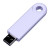 USB 3.0- флешка промо на 32 Гб прямоугольной формы, выдвижной механизм белый