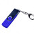 USB 2.0/micro USB/Type-C- флешка на 64 Гб c поворотным механизмом синий