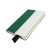 Бизнес-блокнот UNI, A5, бело-зеленый, мягкая обложка, в линейку, черное ляссе белый, зеленый