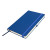 Бизнес-блокнот OXI, A5, серый, твердая обложка, RPET, в линейку синий