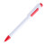 Ручка шариковая MAVA белый, красный