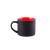 Кружка YASNA с покрытием SOFT-TOUCH, черный с красным, 310 мл, фарфор черный, красный