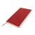 Бизнес-блокнот ALFI, A5, черный, мягкая обложка, в линейку красный