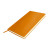 Бизнес-блокнот SMARTI, A5, черный, мягкая обложка, в клетку оранжевый