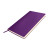Бизнес-блокнот SMARTI, A5, черный, мягкая обложка, в клетку фиолетовый