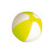 SUNNY Мяч пляжный надувной; белый, 28 см, ПВХ белый, желтый