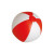SUNNY Мяч пляжный надувной; белый, 28 см, ПВХ белый, красный