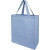 Эко-сумка «Pheebs» из переработанного хлопка синий меланж