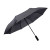 Зонт PRESTON складной с ручкой-фонариком, полуавтомат; черный; D=100 см; 100% полиэстер темно-серый