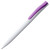 Ручка шариковая Pin, белая с черным белый, фиолетовый