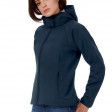 Куртка женская Hooded Softshell темно-синяя