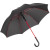 Зонт-трость с цветными спицами Color Style, красный с черной ручкой черный, красный