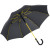 Зонт-трость с цветными спицами Color Style, красный с черной ручкой желтый