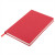Бизнес-блокнот  "Funky" А5, с цветным  форзацем, мягкая обложка,  в линейку красный