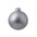 Стеклянный елочный шар 'Christmas bauble', серебро, металлик, с серебристым колпачком в черной коробке серебро металлик OA-370314
