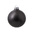 Стеклянный елочный шар 'Christmas bauble', черный металлик, с серебристым колпачком в черной коробке OA-370315